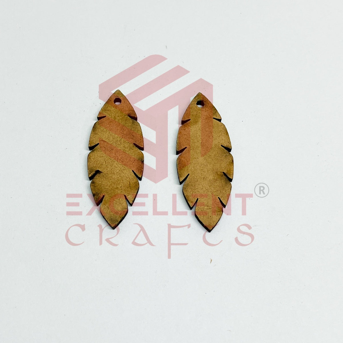 MDF Cutout for Earrings - Design 4- 1 Pair