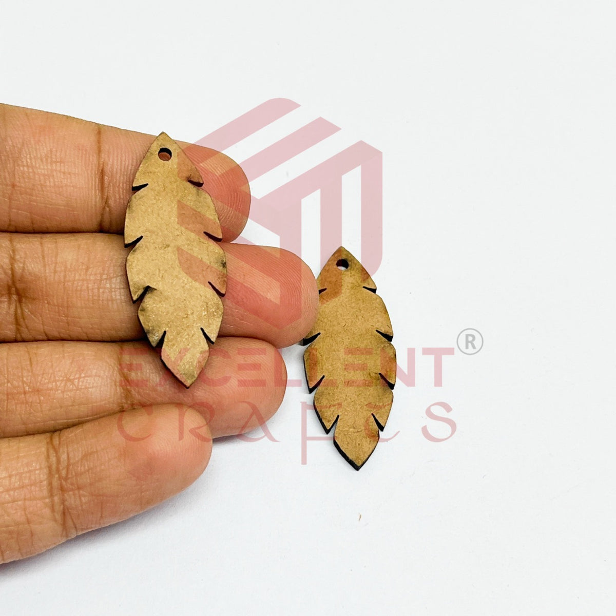 MDF Cutout for Earrings - Design 4- 1 Pair