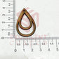 MDF Cutout for Earrings - Design 5- 1 Pair