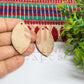 MDF Cutout for Earrings - Design 8- 1 Pair
