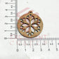 MDF Cutout for Earrings - Design 9- 1 Pair