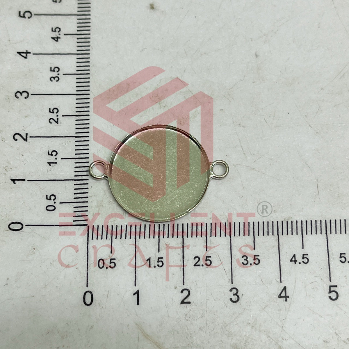 20mm Round Cabochon Tray Blank Connector