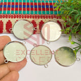 25mm Round Cabochon Tray Blank Connector