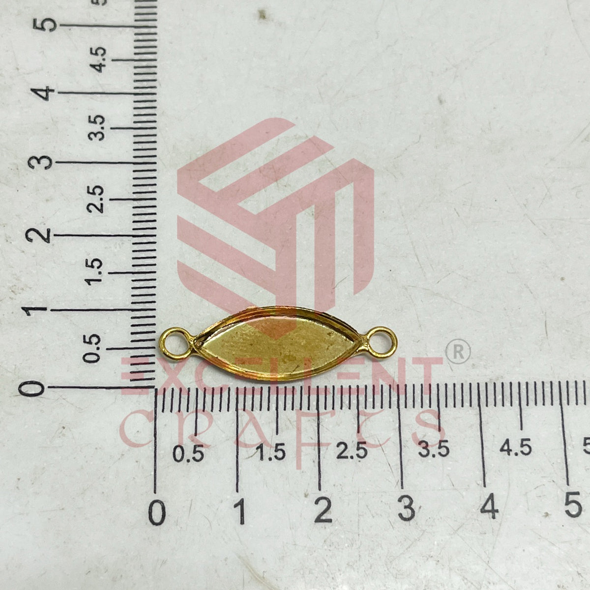 Eye Shape Cabochon Tray Blank Connector