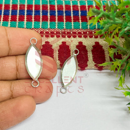 Eye Shape Cabochon Tray Blank Connector