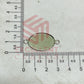 Oval Shape Cabochon Tray Blank Connector