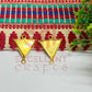 Triangle Shape Cabochon Tray Blank Connector
