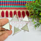Triangle Shape Cabochon Tray Blank Connector