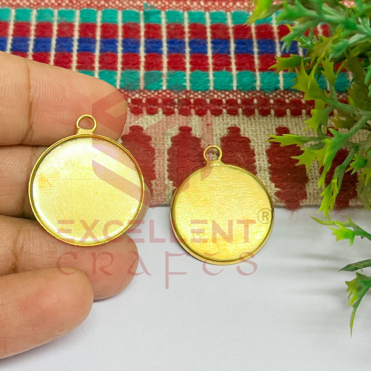 Round 20mm Metal Pendent Bezel