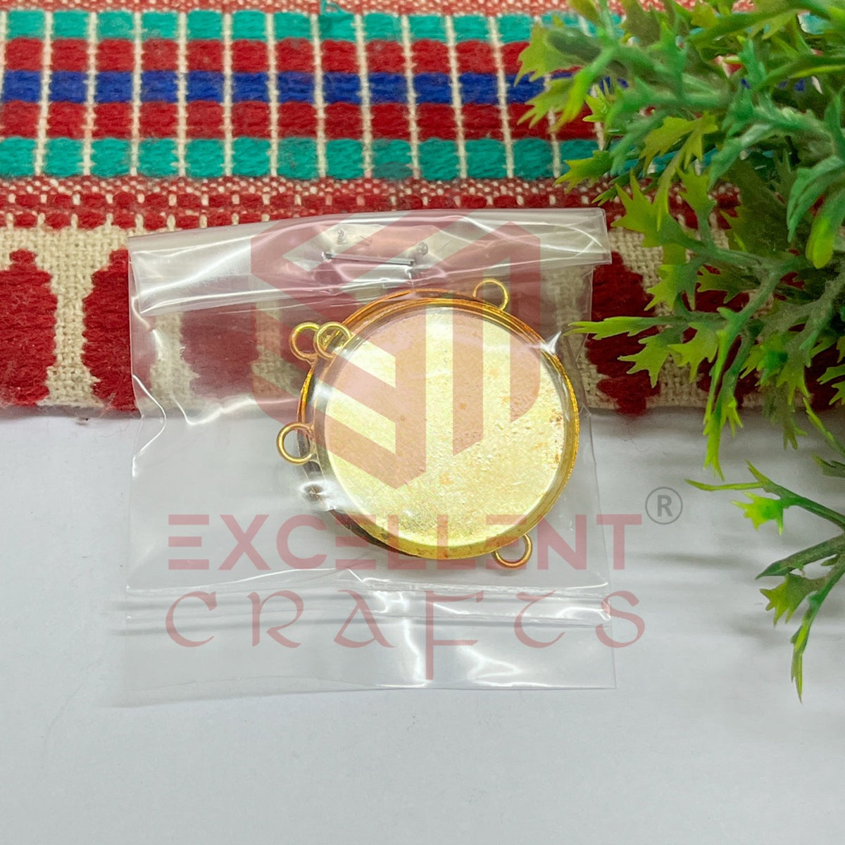 Round 25mm Metal Pendent Bezel