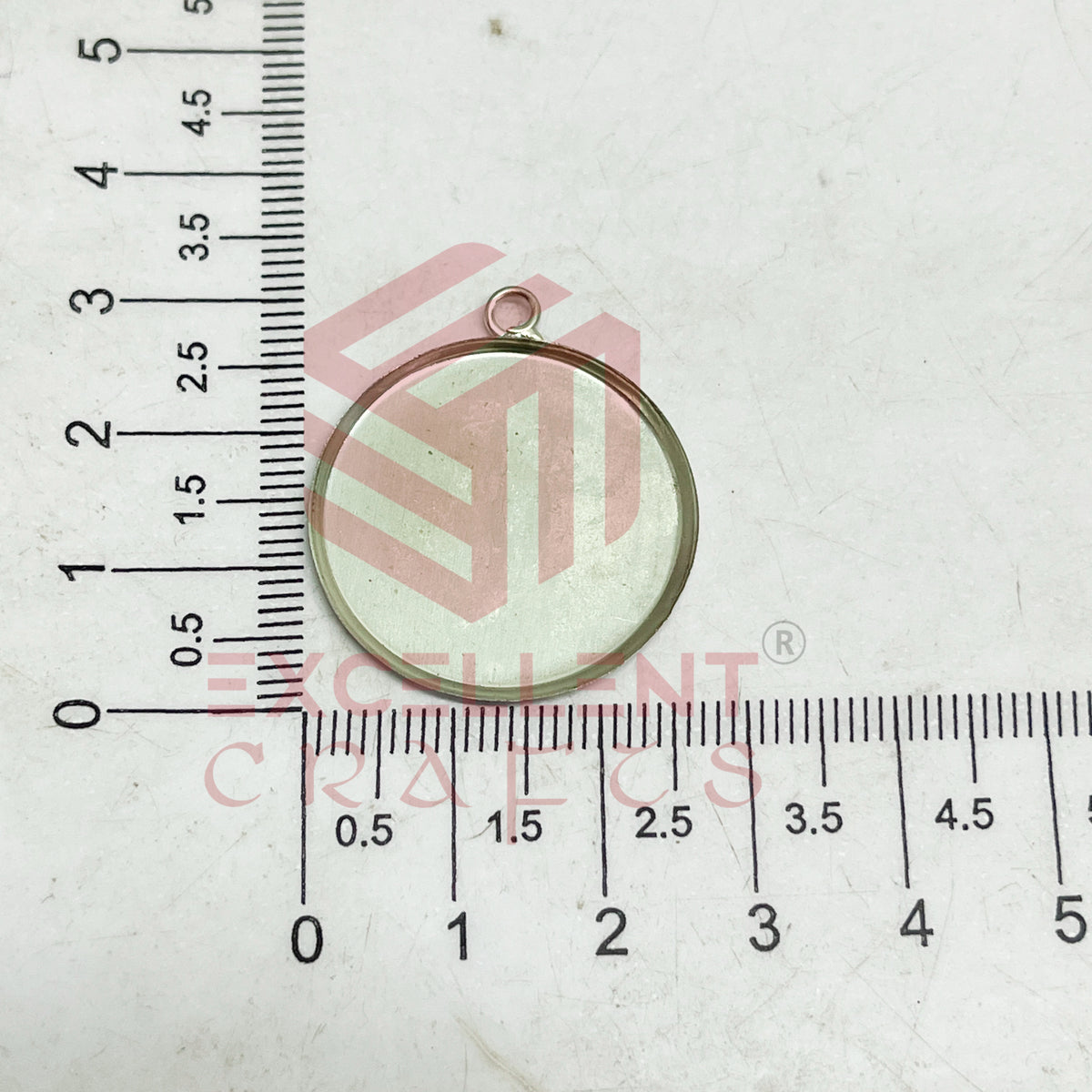 Round 25mm Metal Pendent Bezel