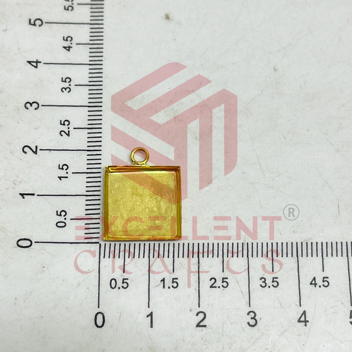 Square Metal Pendent Bezel