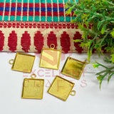 Square Metal Pendent Bezel