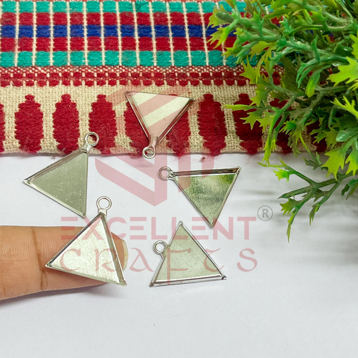 Triangle Metal Pendent Bezel