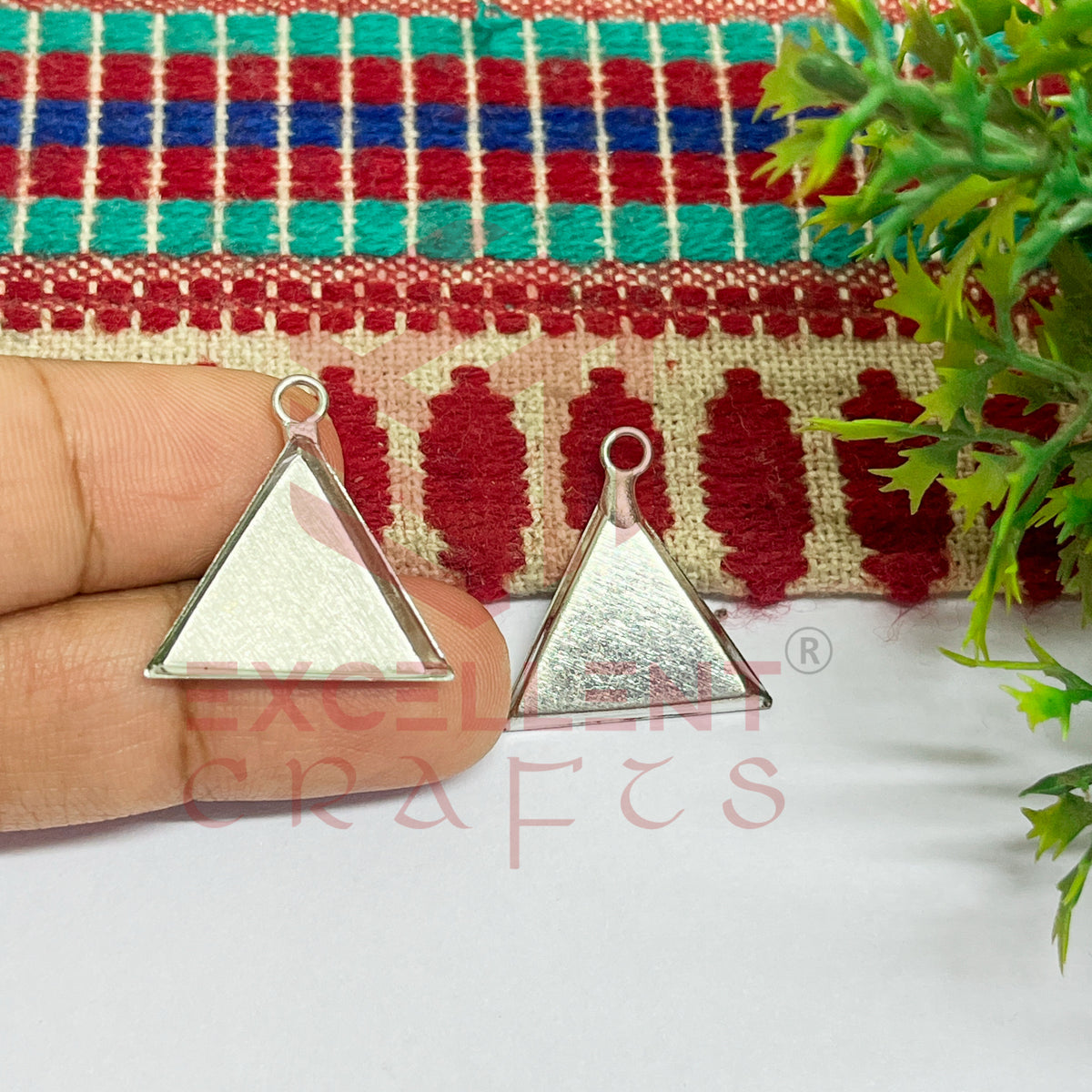 Triangle Metal Pendent Bezel