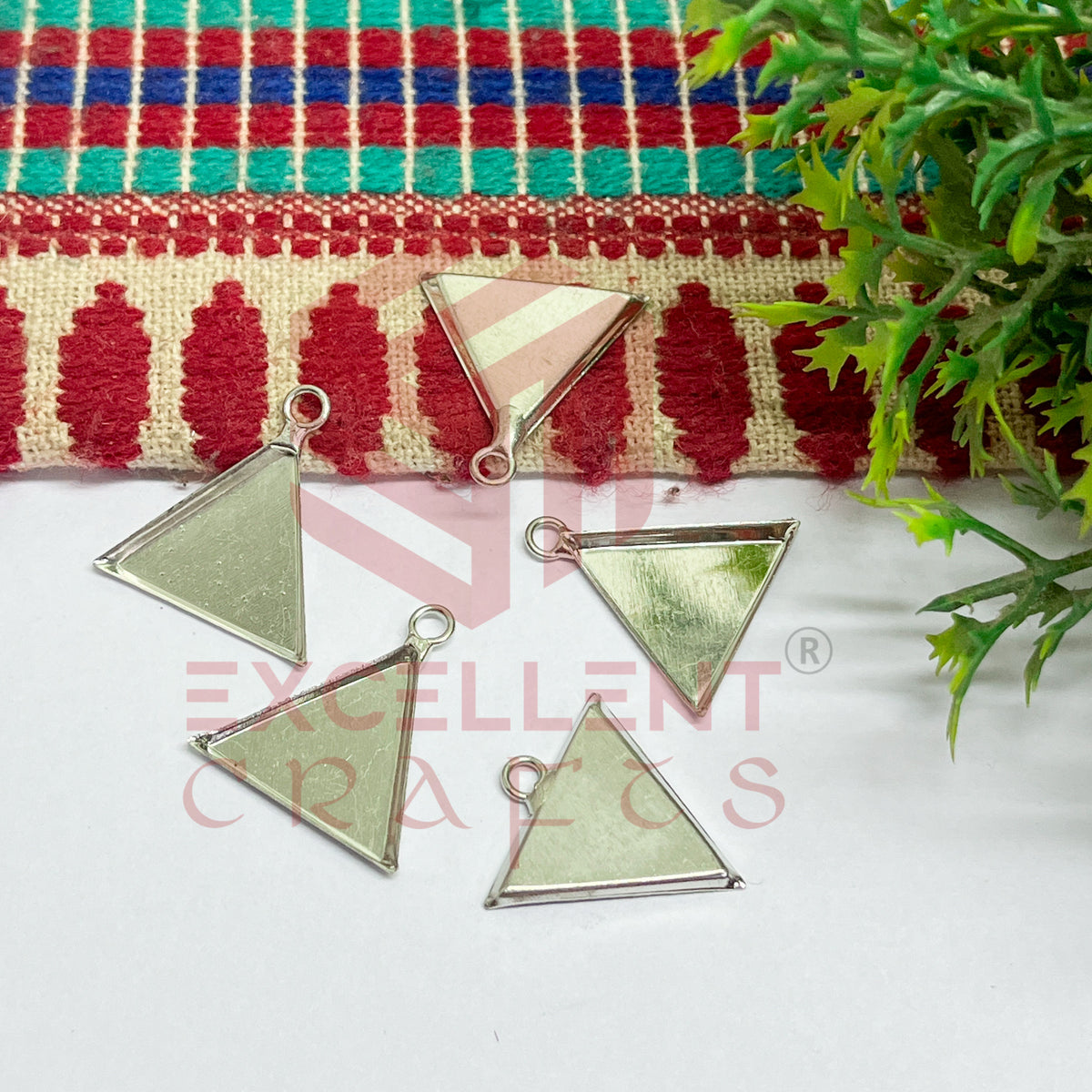 Triangle Metal Pendent Bezel