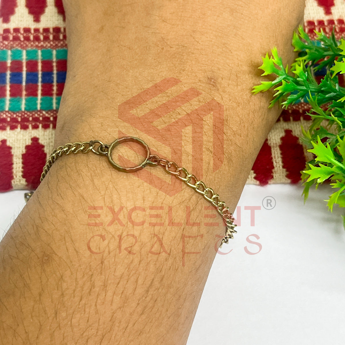 Round Nano Bracelet bezel Chain