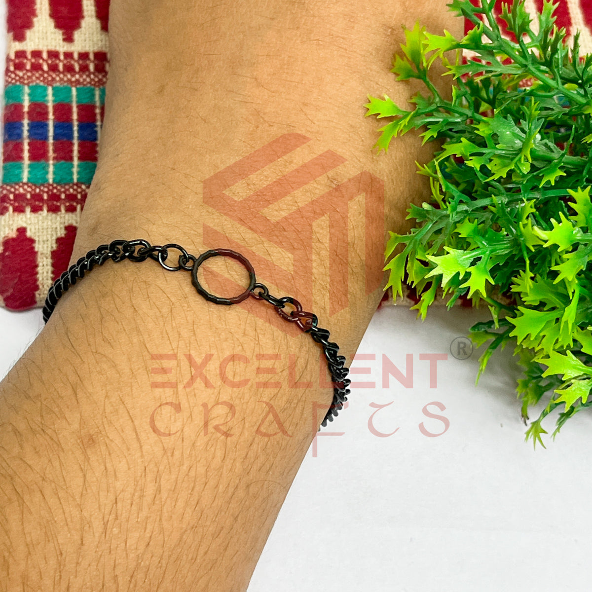 Round Nano Bracelet bezel Chain