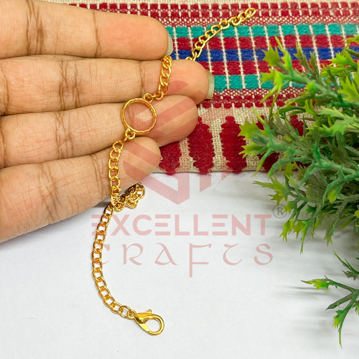 Round Nano Bracelet bezel Chain