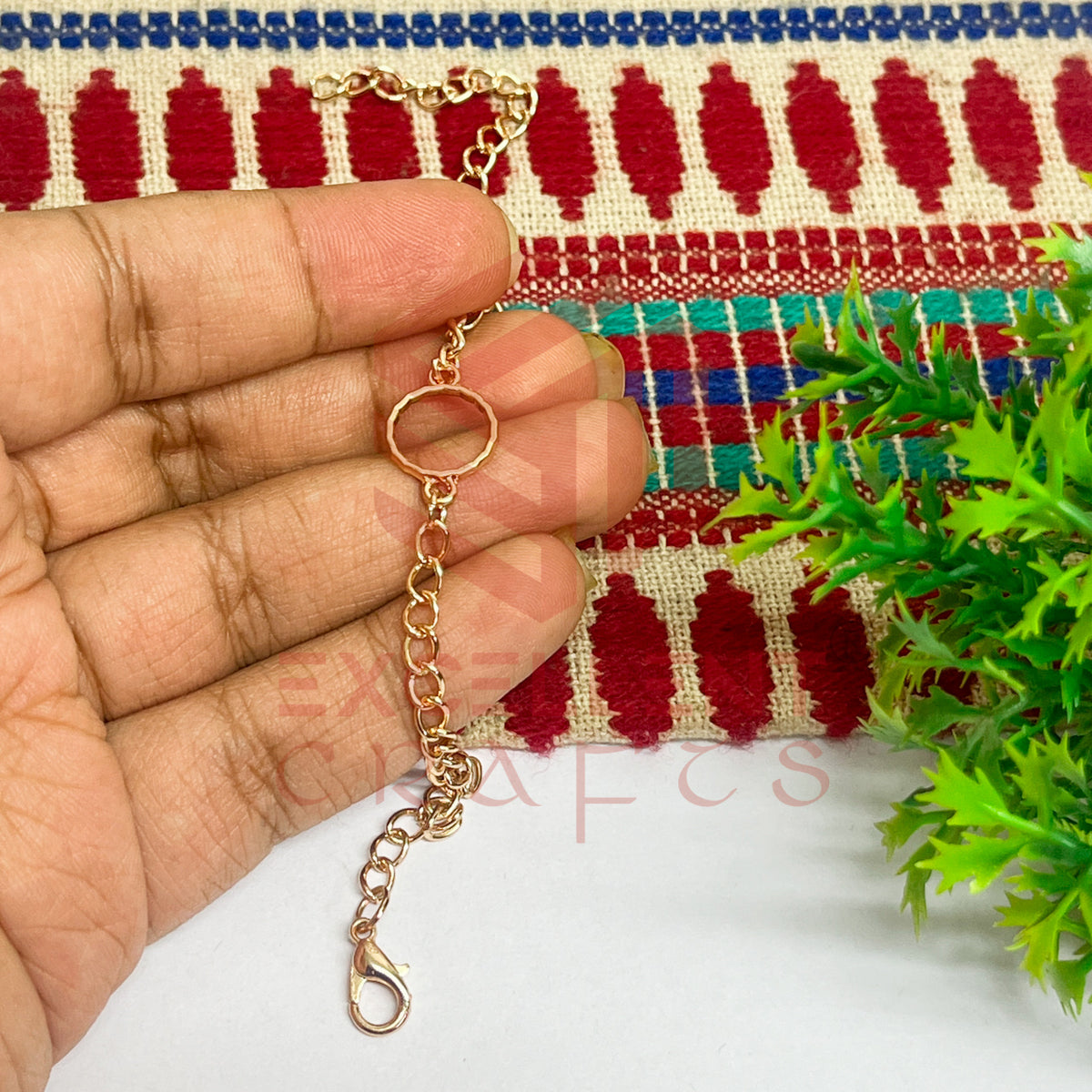 Round Nano Bracelet bezel Chain