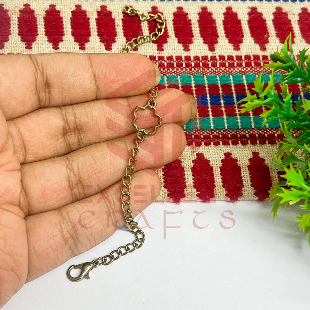 Flower Nano Bracelet bezel Chain