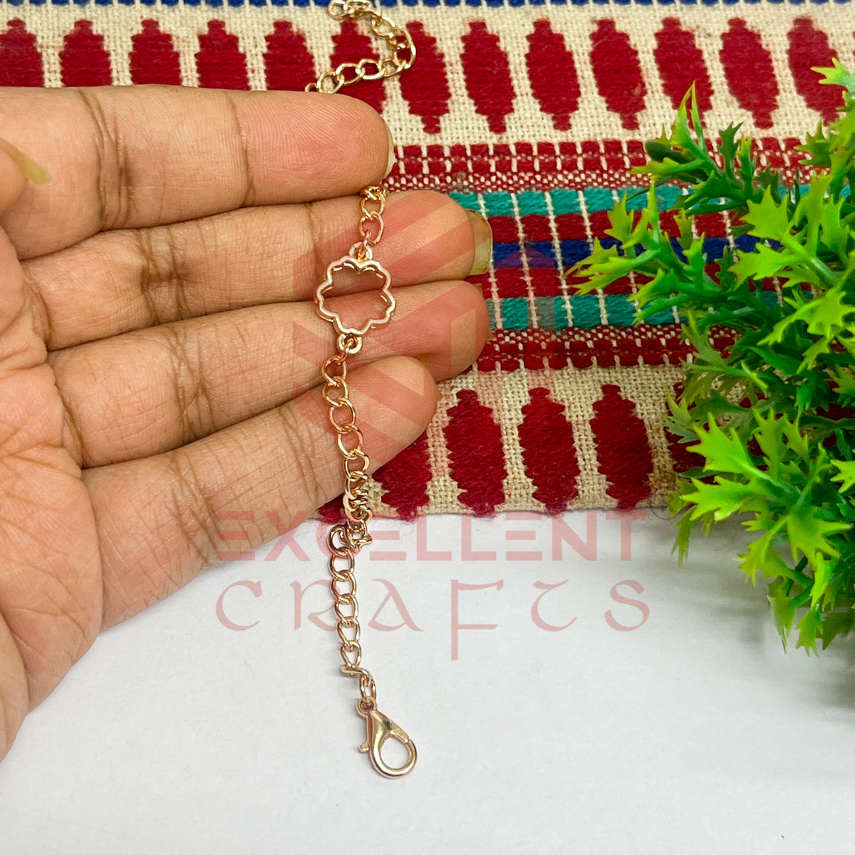 Flower Nano Bracelet bezel Chain