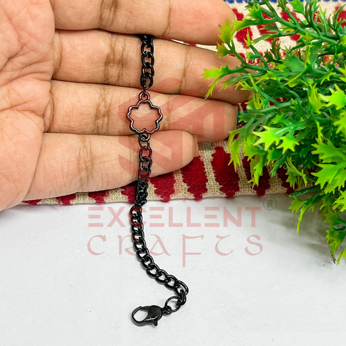 Flower Nano Bracelet bezel Chain