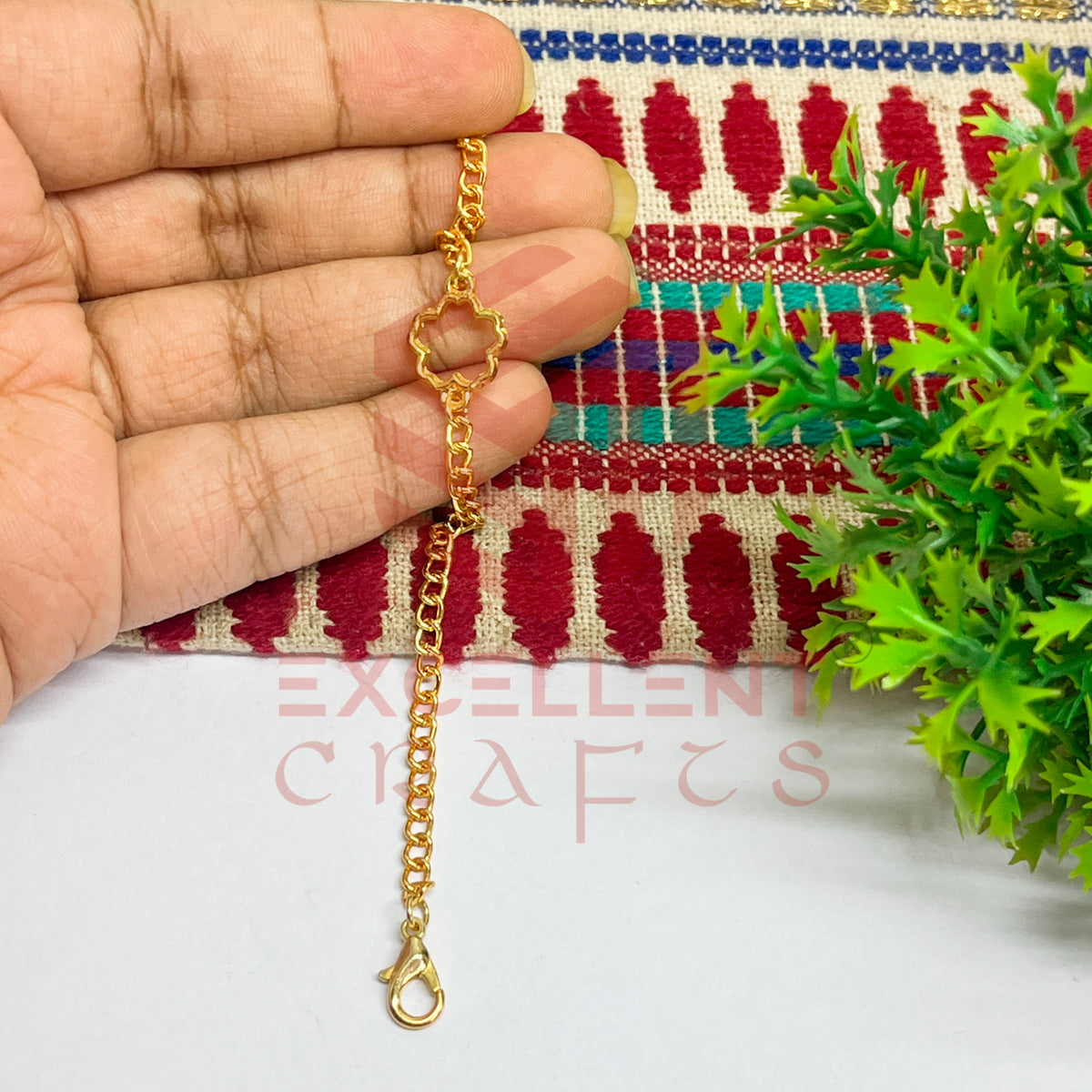 Flower Nano Bracelet bezel Chain