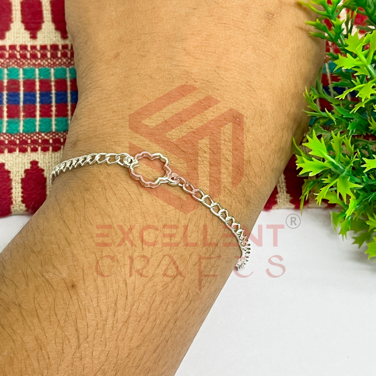 Flower Nano Bracelet bezel Chain