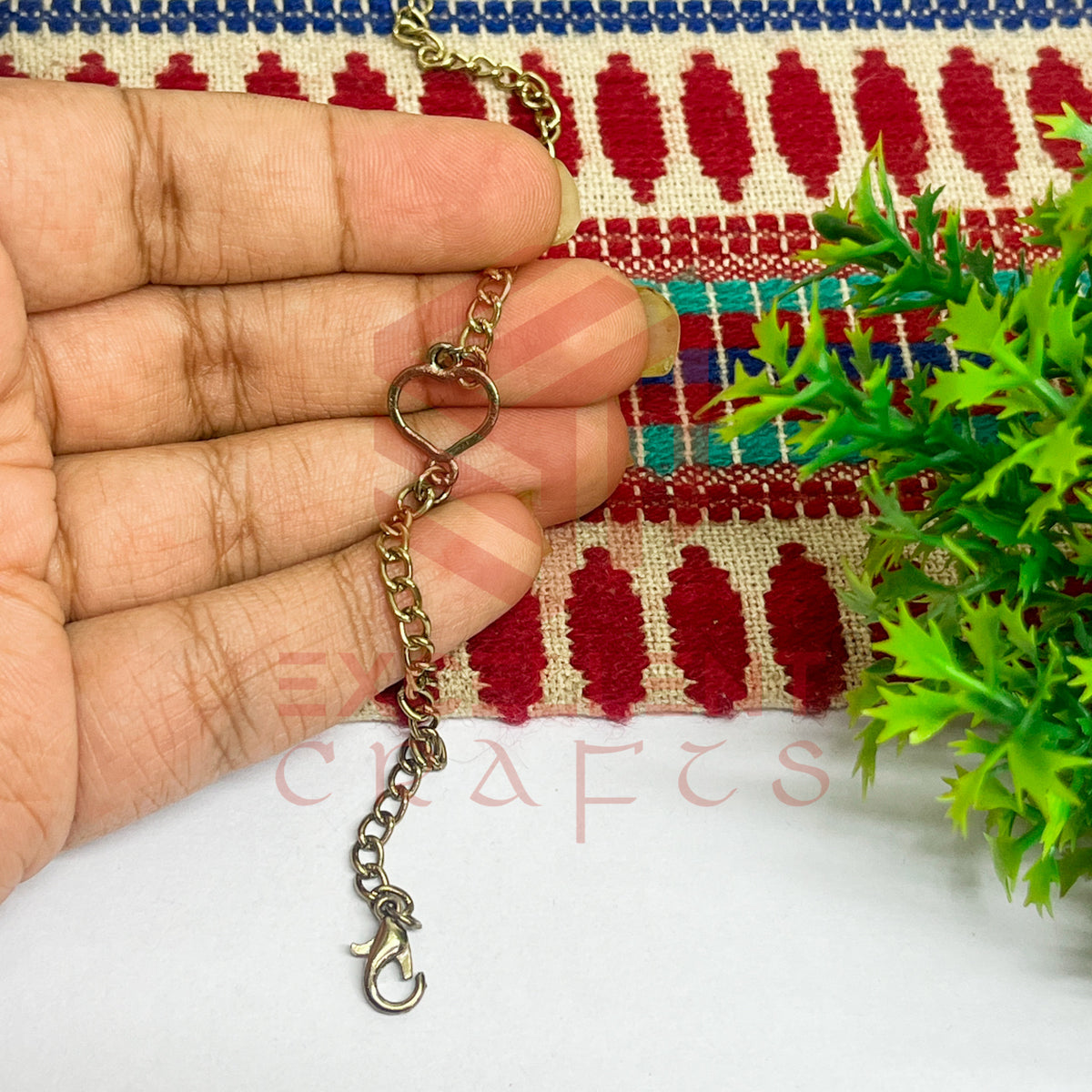 Heart Nano Bracelet bezel Chain