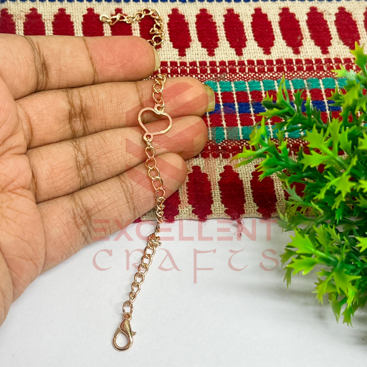 Heart Nano Bracelet bezel Chain