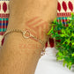 Heart Nano Bracelet bezel Chain