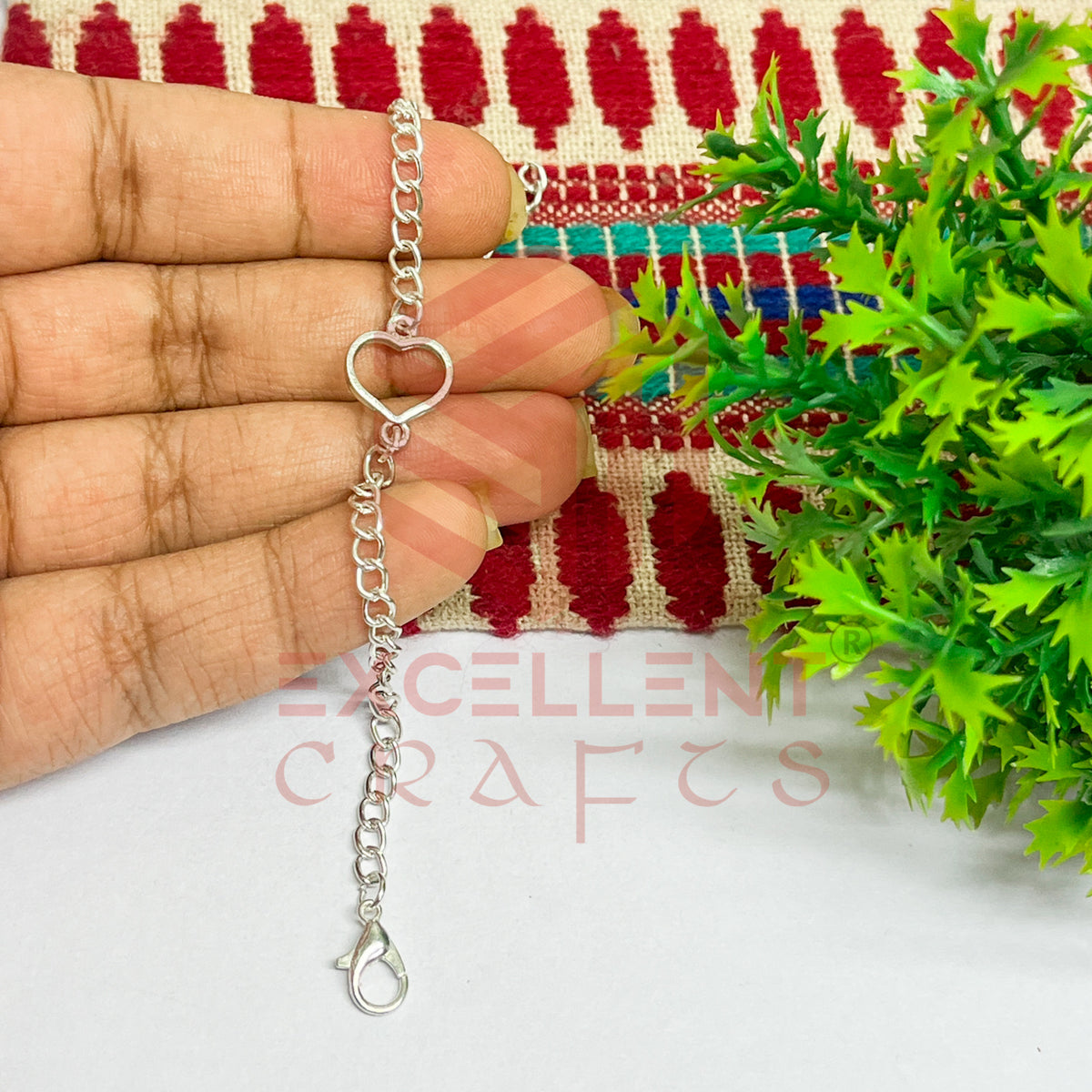 Heart Nano Bracelet bezel Chain