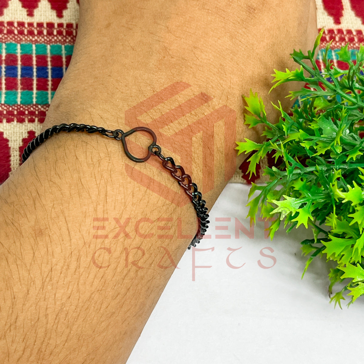 Heart Nano Bracelet bezel Chain