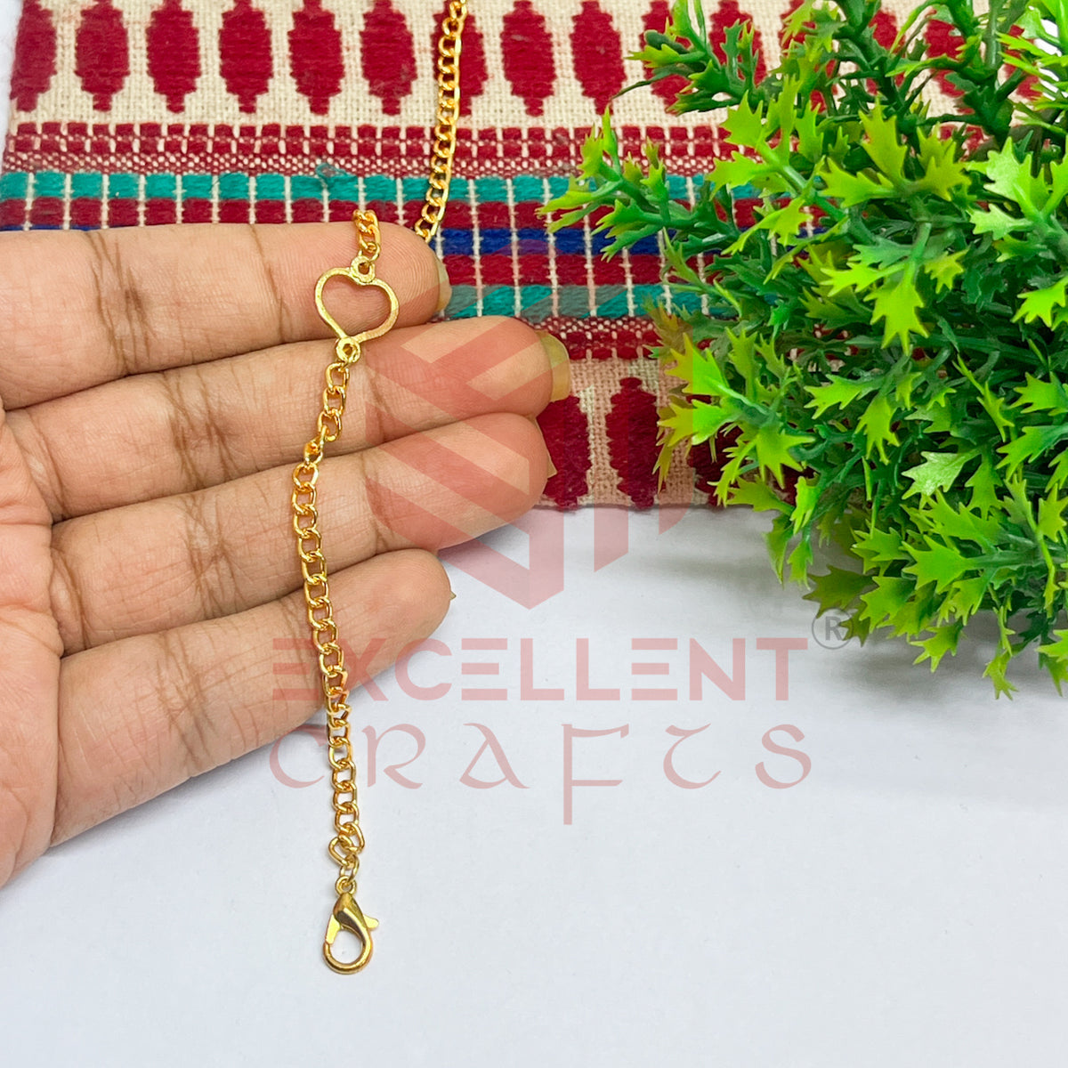 Heart Nano Bracelet bezel Chain