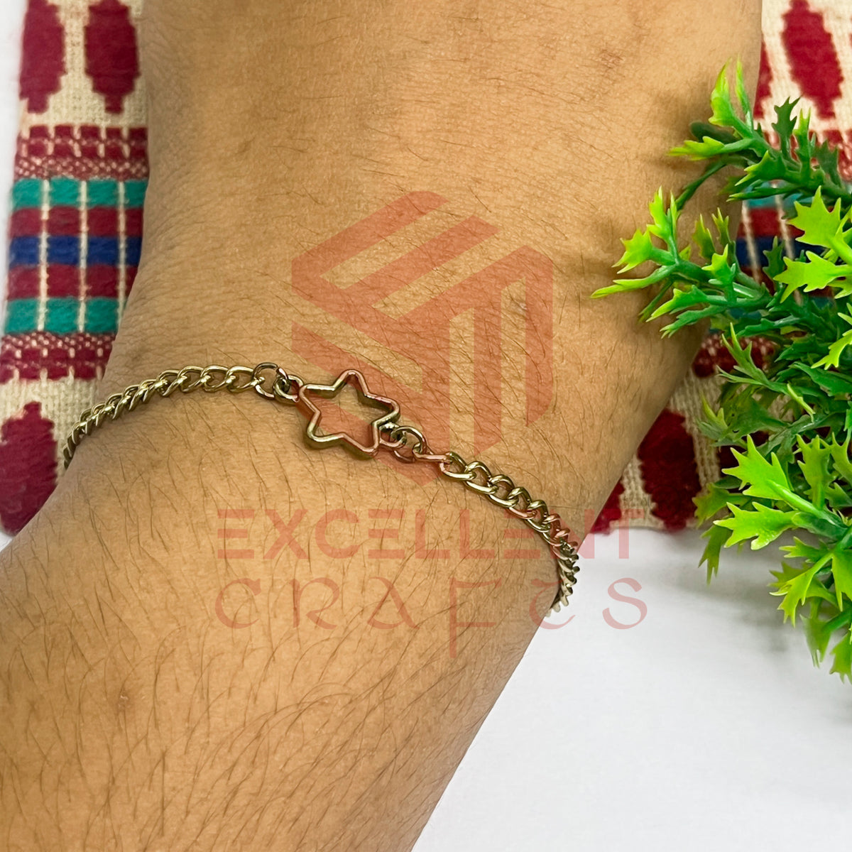 Star Nano Bracelet bezel Chain