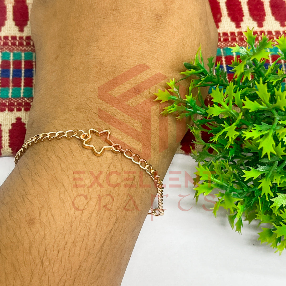 Star Nano Bracelet bezel Chain