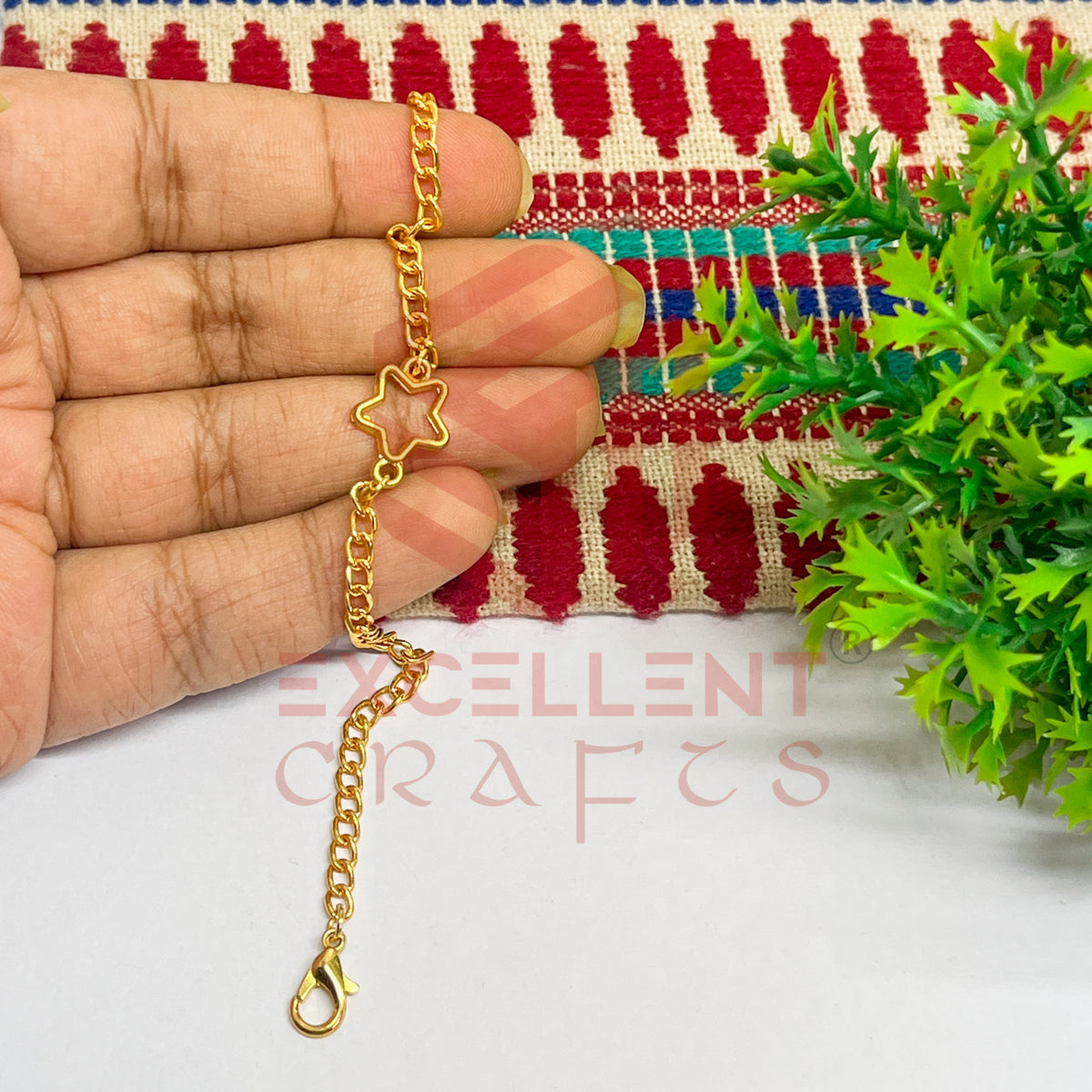 Star Nano Bracelet bezel Chain