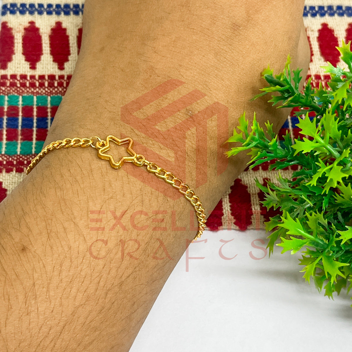 Star Nano Bracelet bezel Chain