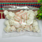 14x15mm Natural White Sea Shells with Hole (100pcs)