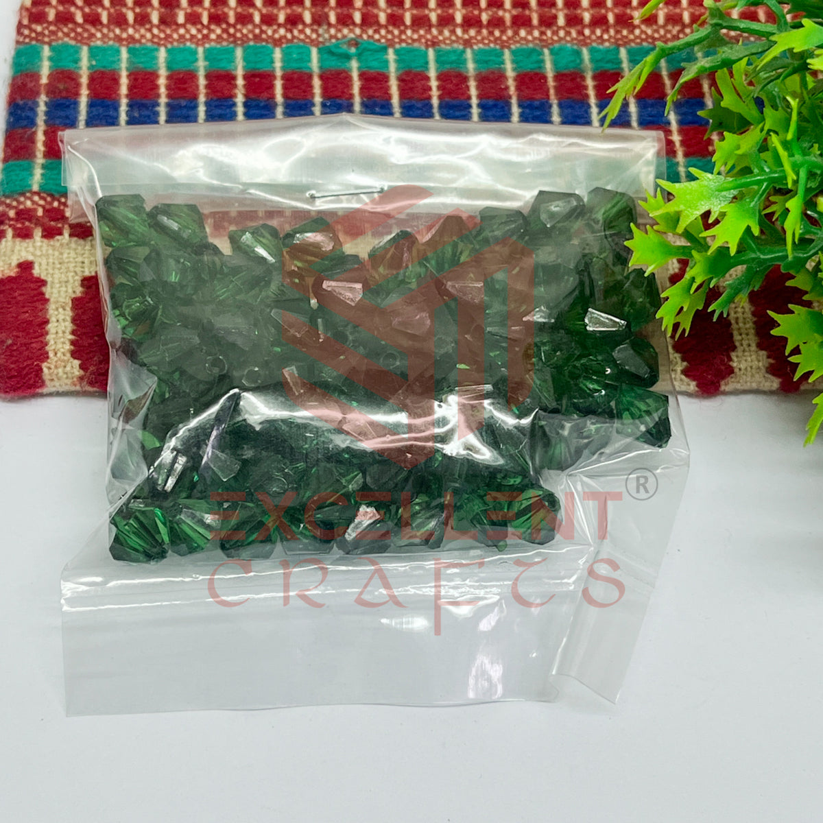 Plastic Beads Bicone-(100pcs Pack)-8mm