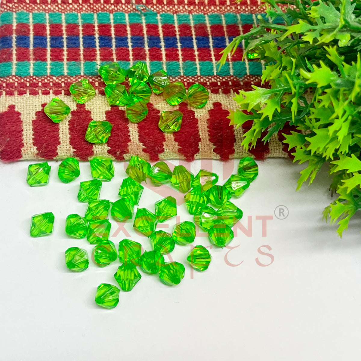 Plastic Beads Bicone-(100pcs Pack)-8mm
