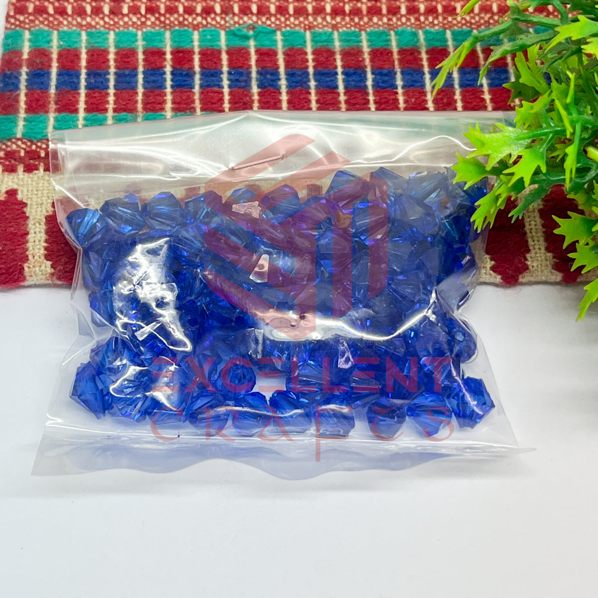 Plastic Beads Bicone-(100pcs Pack)-8mm