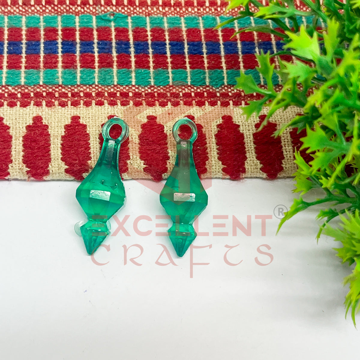 Plastic Beads Gada Design Big-(50pcs Pack)
