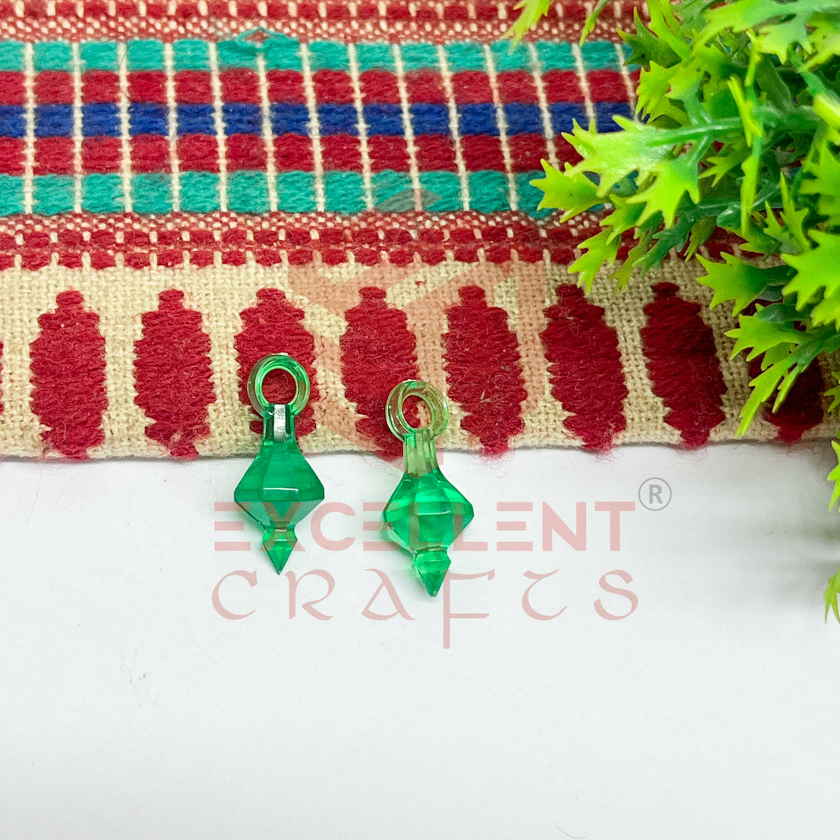 Plastic Beads Gada Design Small-(50pcs Pack)