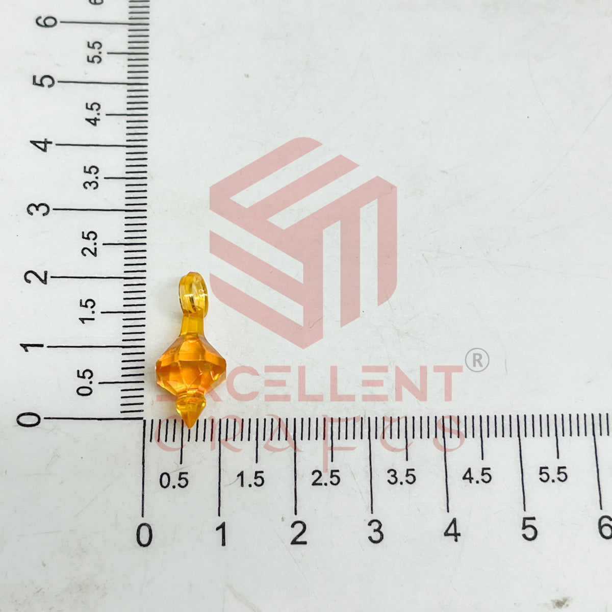 Plastic Beads Gada Design Small-(50pcs Pack)