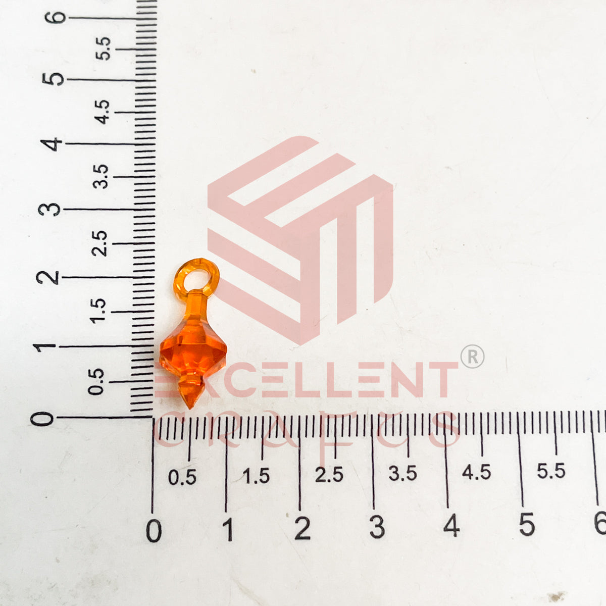 Plastic Beads Gada Design Small-(50pcs Pack)