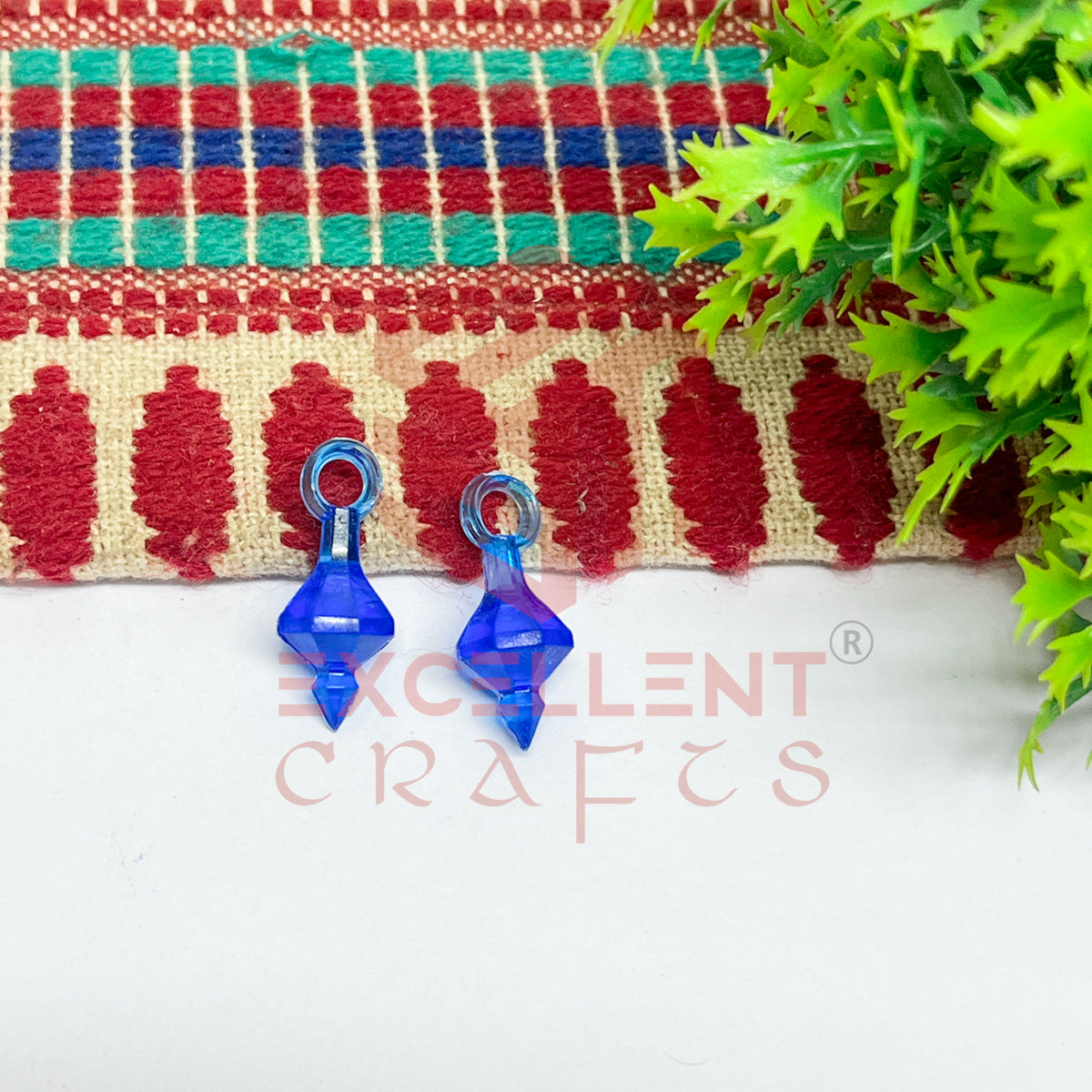 Plastic Beads Gada Design Small-(50pcs Pack)