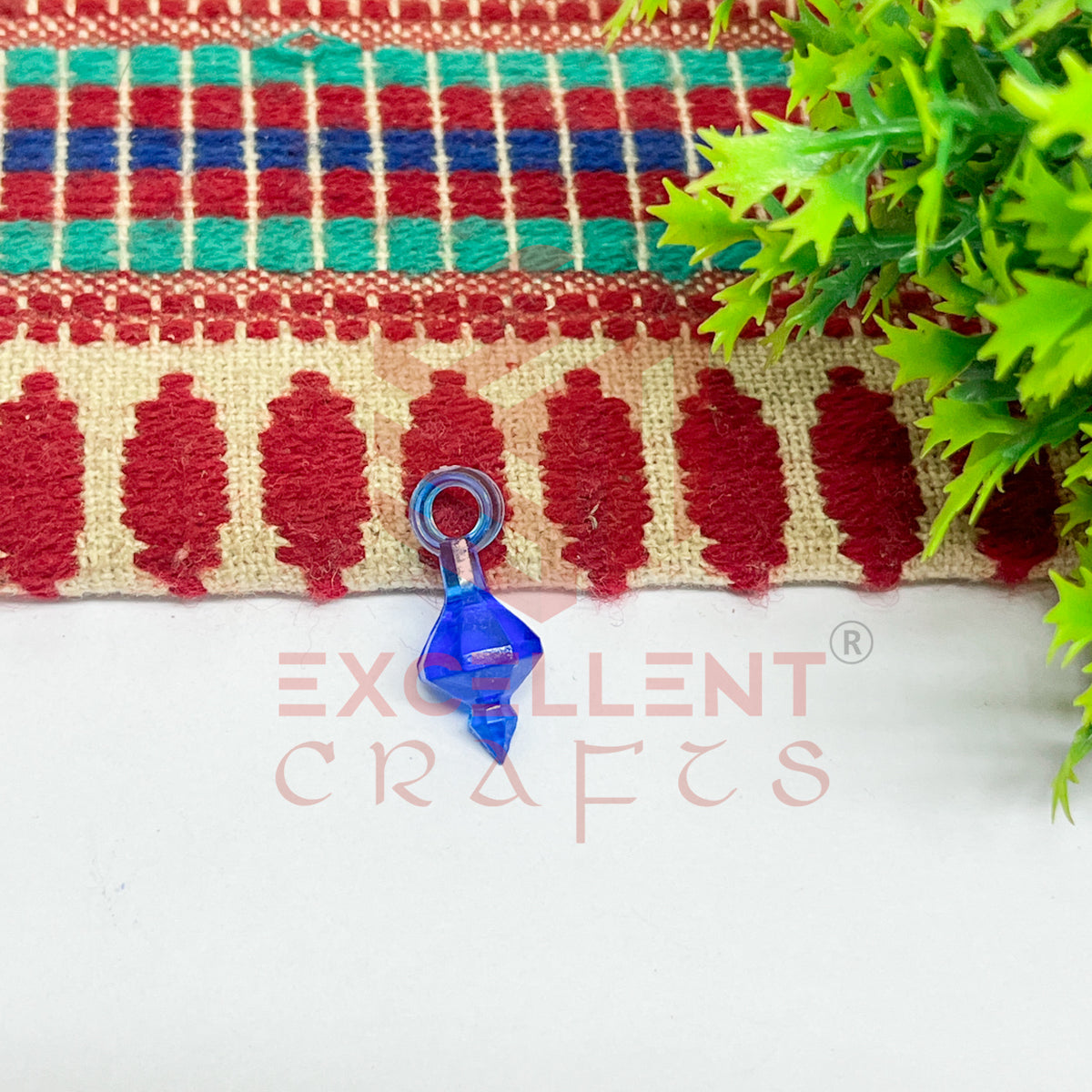 Plastic Beads Gada Design Small-(50pcs Pack)