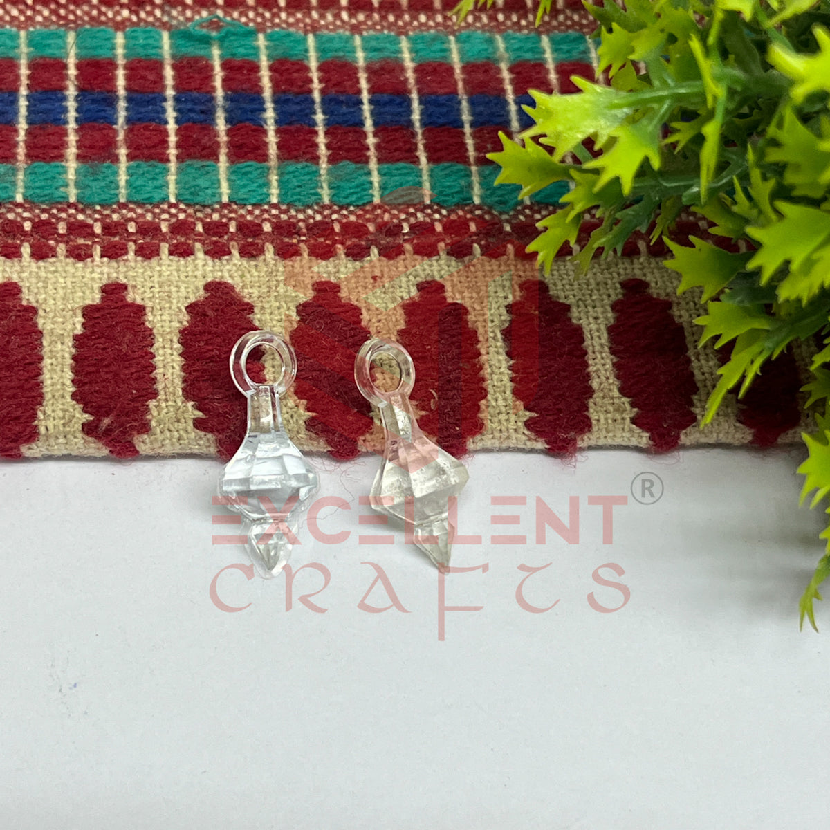 Plastic Beads Gada Design Small-(50pcs Pack)